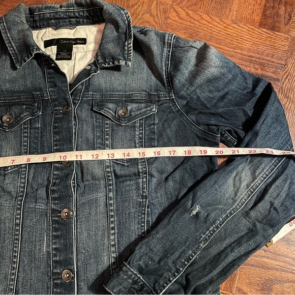 Punk rock denim jacket with punk band patch size Large - Picture 2 of 4